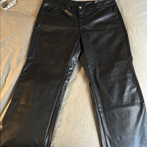 Sleek Black Faux Leather Women’s pants